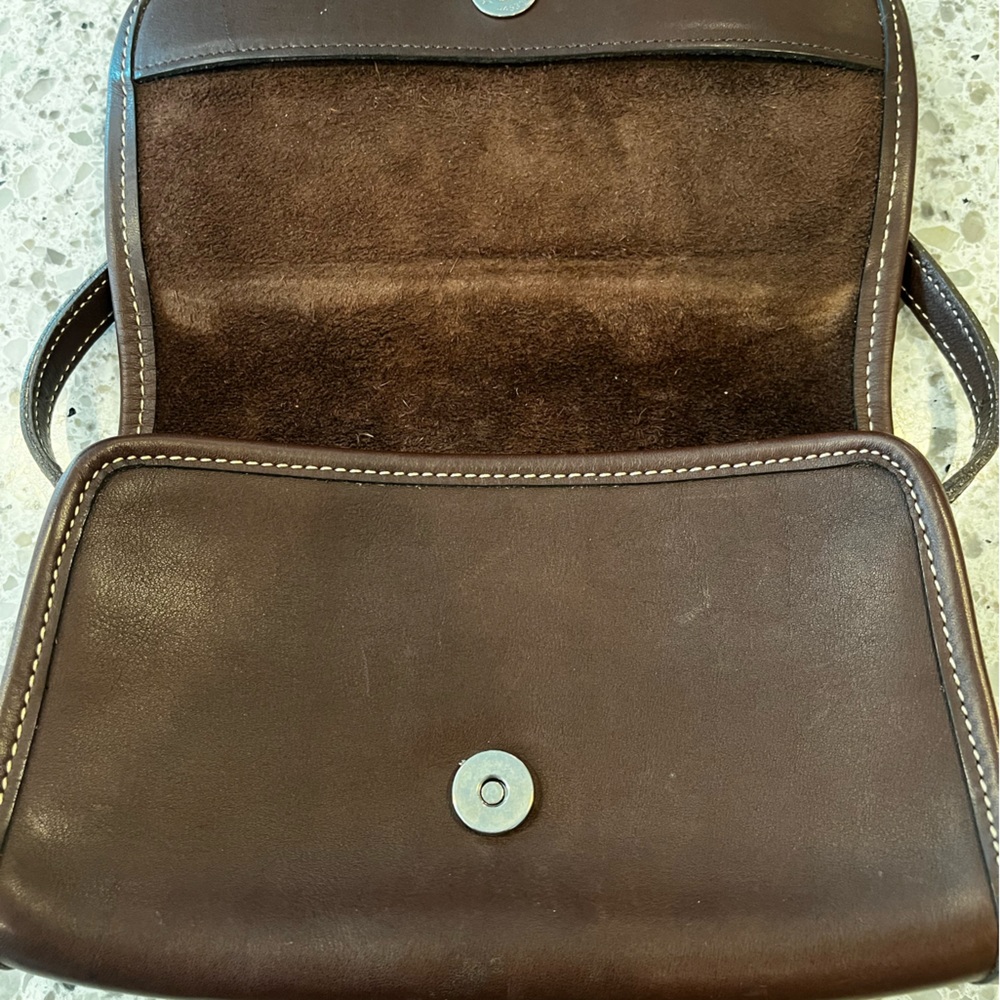 Vintage Coach Brown Leather Shoulder Bag - Picture 8 of 14